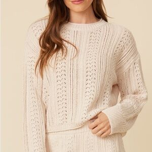 NWT- Revolve One Grey Day Vista Pullover - Couscous, Size M